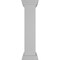 Ekena Millwork 8"W x 40"H Plain Newel Post with Flat Capital & Base Trim (Installation kit included) NWL08X40PLF0B0 - alternate 2